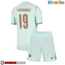 Otroške Nogometnih dresov Francija Theo Hernandez #19 Gostujoči SP 2026 Kratki rokavi (+ hlače)